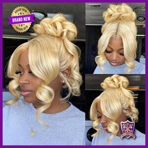 Human Hair 360 Lace Front Wig Glueless Pre Plucked 20 Inch Body Wave